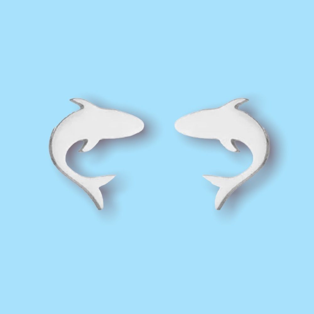 Dolphin Silver Earrings